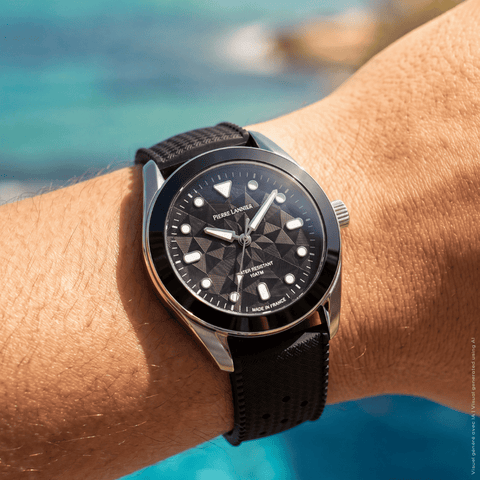 Pierre Lannier Bora 207K133 – Montre Homme Noire 39 mm | Collab 10 ATM
