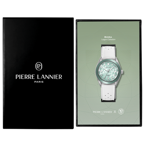Pierre Lannier Bora 207K171 – Montre Homme Verte 39 mm | Collab 10 ATM