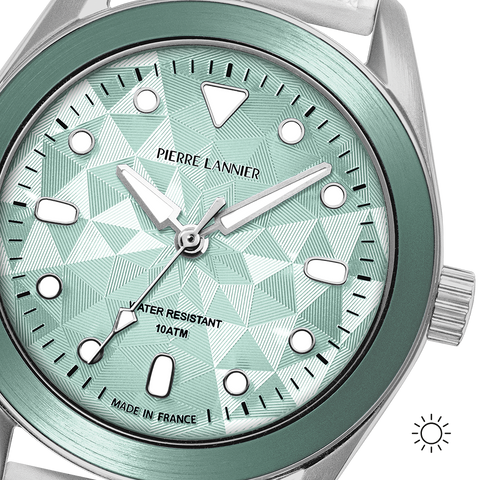 Pierre Lannier Bora 207K171 – Montre Homme Verte 39 mm | Collab 10 ATM