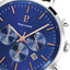 Montre Homme Pierre Lannier Baron 221F164 – Chronographe Cadran Bleu, Bracelet Cuir Brun 43mm