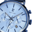 Montre Homme Pierre Lannier Baron 222G469 – Chronographe Cadran Bleu, Bracelet Acier Milanais Bleu 43mm