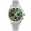 Montre Homme Pierre Lannier COPILOTE 230F171 – Argentée – Cadran Vert – Boîtier Tonneau 43 mm – Multifonctions – Fabriquée en France