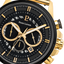 Montre Pierre Lannier Sentinelle 238G032 – Homme – Chronographe Doré & Cadran Noir – Bracelet Milanais Acier Doré – Fabriquée en France