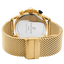 Montre Pierre Lannier Sentinelle 238G032 – Homme – Chronographe Doré & Cadran Noir – Bracelet Milanais Acier Doré – Fabriquée en France