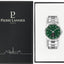 PIERRE LANNIER METROPOLITAIN fond de boite vert bracelet métallique