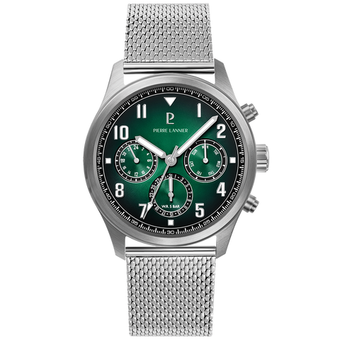 Pierre Lannier Aviateur 257H171 – Montre Homme Verte Aviation