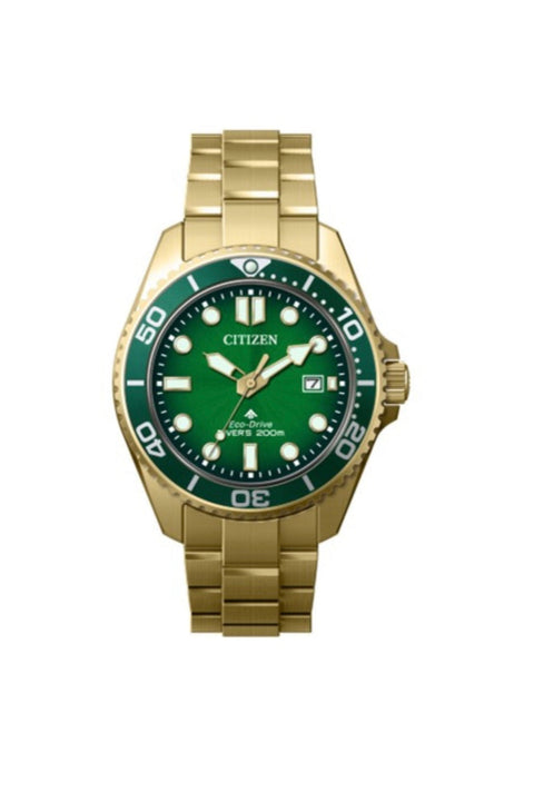 Montre Citizen Promaster BN0262-59W – Eco-Drive 40.6 mm Acier Cadran Vert Étanche 200m