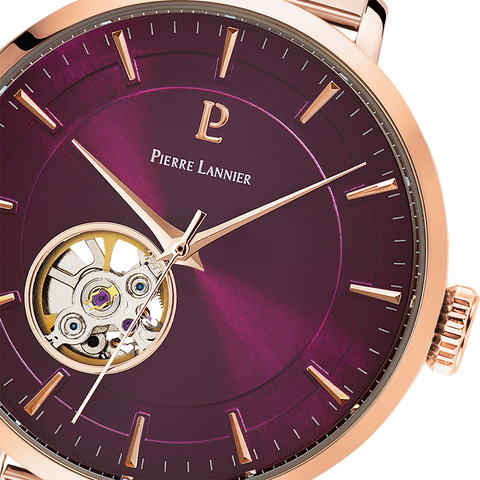 Pierre Lannier Automatic 307F988 – Montre Femme Automatique Framboise