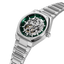 Montre Pierre Lannier Copilote 308G171 – Automatique Homme – Cadran Vert Squelette & Bracelet Acier – Fabriquée en France