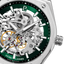 Montre Pierre Lannier Copilote 308G171 – Automatique Homme – Cadran Vert Squelette & Bracelet Acier – Fabriquée en France