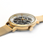 Montre Femme Pierre Lannier Automatique 309D528 – Cadran Argenté, Bracelet Acier Milanais Doré 37mm