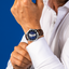 Montre Homme Pierre Lannier Monarck Automatique 43 mm – Réf. 316F114 – Cadran Bleu Fumé Cœur Ouvert Alsace, Bracelet Cuir Brun