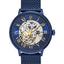 PIERRE LANNIER AUTOMATIC squelette boîte et bracelet bleu