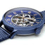 PIERRE LANNIER AUTOMATIC squelette boîte et bracelet bleu