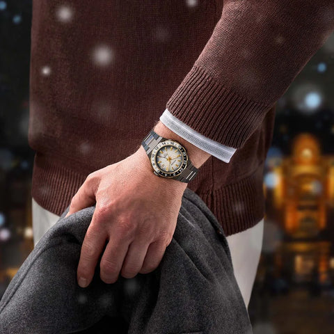 Montre Citizen Serie 8 GMT Automatique 41 mm – Réf. NB6035-55H – Winter Night Glow Édition Limitée, Calibre 9054