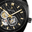 Pierre Lannier Arcadius 329G439 – Montre Homme Automatique Noir – Cadran Cœur Ouvert – Bracelet Acier Noir