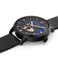 Montre Homme Pierre Lannier Trio 335B469 – Automatique – Cadran Bleu Nuit – Bracelet Milanais Noir – 42 mm