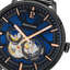 Montre Homme Pierre Lannier Trio 335B469 – Automatique – Cadran Bleu Nuit – Bracelet Milanais Noir – 42 mm