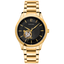 Montre Pierre Lannier Fleuret 337B032 – Homme – Automatique Dorée – Cadran Noir & Bracelet Acier Doré – Fabriquée en France