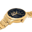 Montre Pierre Lannier Fleuret 337B032 – Homme – Automatique Dorée – Cadran Noir & Bracelet Acier Doré – Fabriquée en France