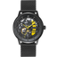 Pierre Lannier Paddock 338A449 – Montre Homme Chronographe 42mm Cadran Noir Bracelet Acier Milanais Noir