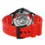 Pierre Lannier Paddock 341A459 – Montre Homme Chronographe 43mm Cadran Noir Bracelet Rouge Sport Automobile