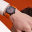 Montre Homme PADDOCK Noir – Cadran Noir & Bracelet Caoutchouc Orange 22 MM | Réf. 341A499