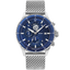Montre Homme RCS Cadran Bleu Bracelet Acier Milanais Argenté – Réf. 462B161