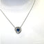 Pendentif or Gris Saphir Ceylan Diamants Brillant