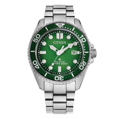 Montre Citizen Promaster BN0269-50W – Eco-Drive 40.6 mm Acier Vert Étanche 200m