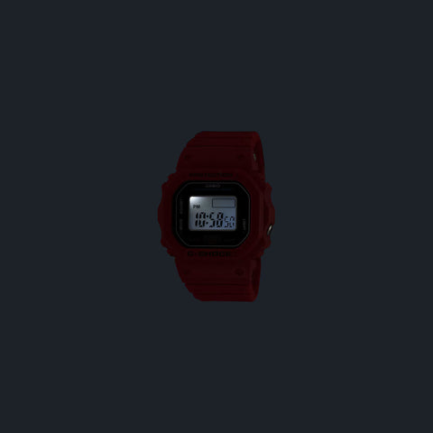 Montre-Bague G-SHOCK DWN-5600-4ER Nano – Série 5600 – Résine biosourcée – Étanche 20 bar – Édition Collector Rouge