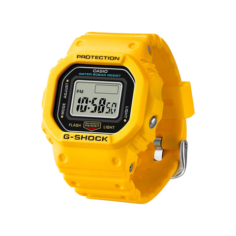 Montre-Bague G-SHOCK DWN-5600-9ER Nano – Série 5600 – Résine biosourcée – Étanche 20 bar – Édition Collector Jaune