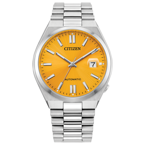 Citizen Tsuyosa NJ0150-81Z – Montre Automatique Homme 40mm Cadran Jaune Étanche 50m