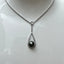 Collier Or Gris 750/1000 – Perle de Tahiti 10/11 mm & 18 Diamants Brillant 0,41 ct – Joaillerie de Luxe
