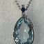 Collier Joaillerie Aigue Marine Diamants Saphir