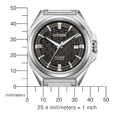 Montre Citizen Series 8 Automatique – Cadran Noir, 40 mm | Réf. NB6050-51E