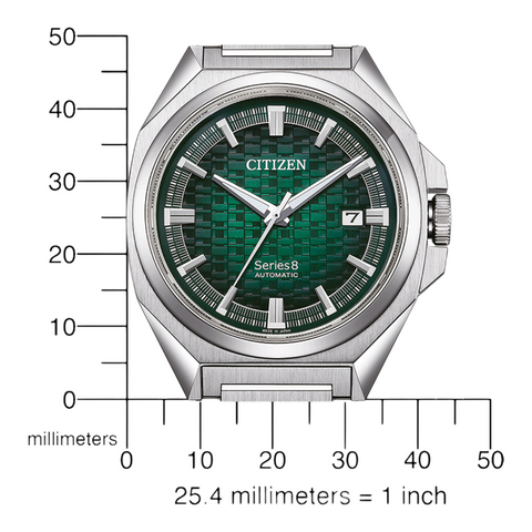 Montre Citizen Series 8 Automatique – Cadran Vert, 40 mm | Réf. NB6050-51W