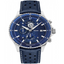 Montre Homme RCS Cadran Bleu Bracelet Cuir Bleu 462B16