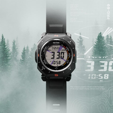 CASIO PRO TREK PRG-69-1ER – Montre Outdoor Solaire Triple Sensor