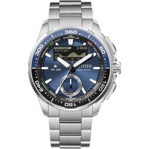 Citizen Promaster JV3006-50L Wave Tracker Eco-Drive – Montre Plongée 200 m Acier