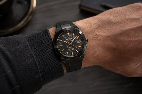 Montre Homme Casio Edifice EFK-200XPB-1AER Automatique | Boîtier & Cadran Carbone Forgé Noir et Index Or Rose