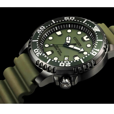 Montre Citizen Promaster Diver Eco-Drive – Cadran Vert, 44 mm | Réf. BN0157-11X