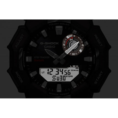 G-SHOCK GA-B010-3AER – Montre Solaire Bluetooth – Step Tracker – Résine Biosourcée Verte – 20 ATM