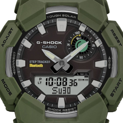 G-SHOCK GA-B010-3AER – Montre Solaire Bluetooth – Step Tracker – Résine Biosourcée Verte – 20 ATM