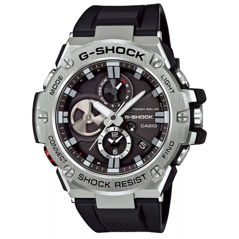Casio G-Shock GST-B100-1AER – Montre Homme Solaire Bluetooth Chronographe 52mm Résistante aux Chocs