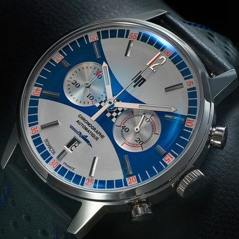 Montre Homme Lip Rallye Chrono Automatique – Édition Grand Prix de France Historique Réf. 670050 – Série spéciale fabriquée en France
