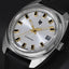 Montre LIP Général de Gaulle 671880 – Automatique 35mm – Fabriquée en France – Cadran argenté & bracelet cuir noir