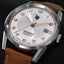 Montre LIP Annapurna Automatique 39 mm – Réf. 676011 – Mouvement Manufacture R26, Cadran Blanc, Bracelet Cuir Camel, Étanche 50 m