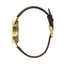 Montre LIP Annapurna Automatique 39 mm – Réf. 676012 – Mouvement Manufacture R26, PVD Doré, Cadran Blanc, Bracelet Cuir Alligator Marron