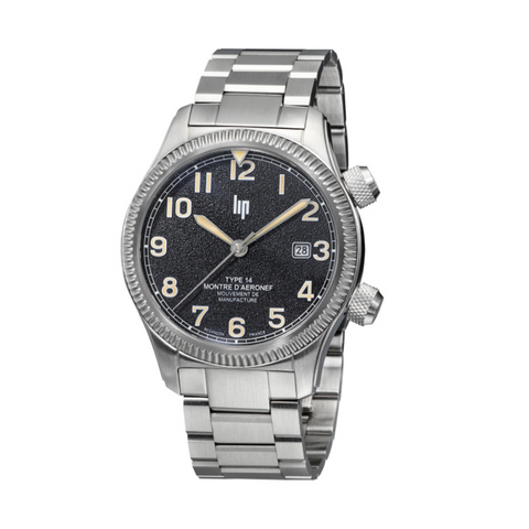 Montre LIP Type 14 Automatique 41 mm – Réf. 676032 – Calibre Manufacture R26, Acier Inoxydable, Verre Saphir, Étanche 100 m